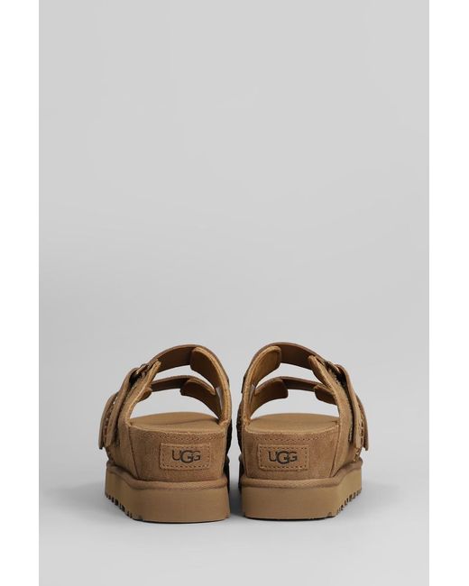 Ugg Brown Goldenstar Hi Slide Slipper-Mule