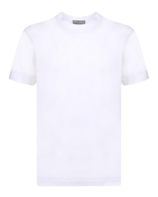 Canali White T-shirts for men