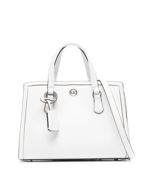 Michael Kors Chantal Handbag in White | Lyst