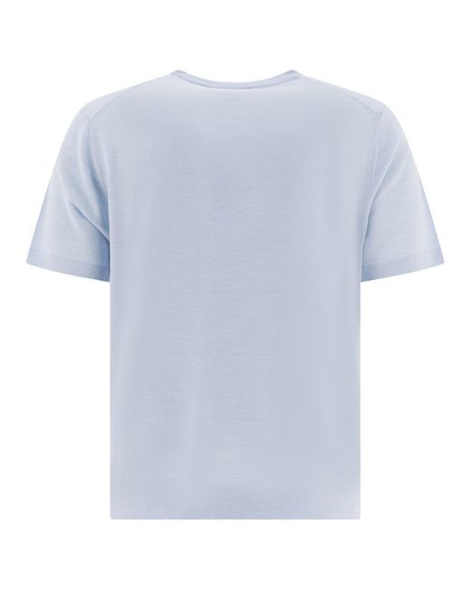 Vince Blue Short-Sleeved Sweater for men