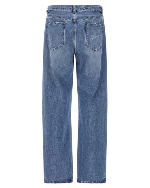 Jacquemus Blue 'Le De-Nime Droit' Jeans for men