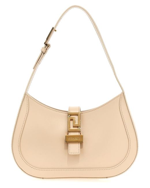 Versace Natural 'Hobo Greca Goddess' Small Shoulder Bag