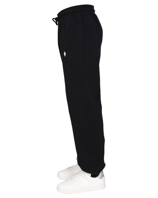 Marcelo Burlon Black Relaxed Fit Sweatpants for men