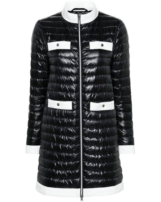 Herno Black Stand-Up Collar Down Jacket