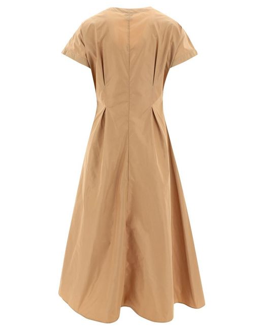 Aspesi Natural Pleated Dress