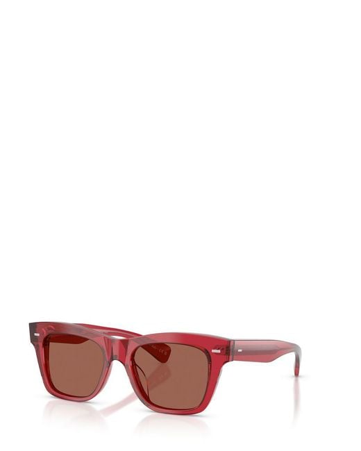 Oliver Peoples Red Sunglasses