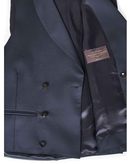 Franzese Collection Blue Franzese Napoli Stefano De Martino Model Gilet for men