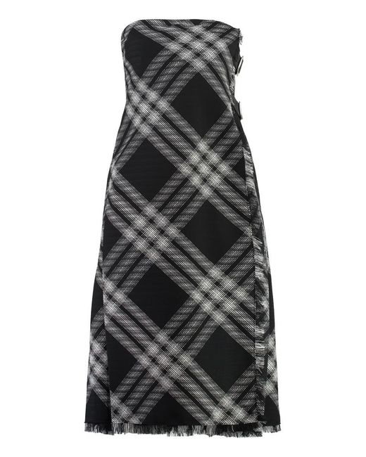 Burberry Black Off-The-Shoulder Dress