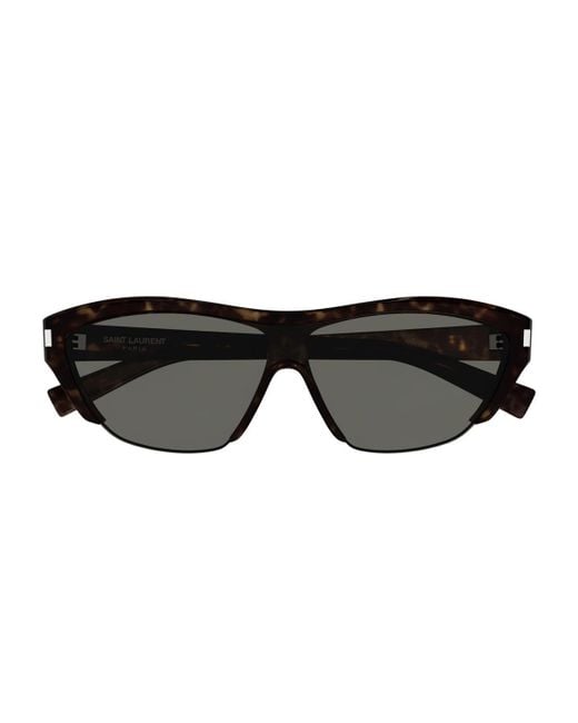 Saint Laurent Black Sl 704 Linea Corner Angle Sunglasses