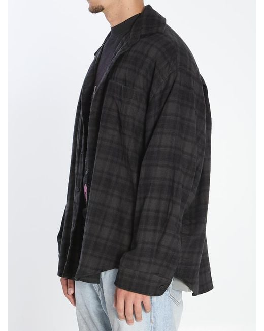 Balenciaga Black Layered-Effect Shirt for men