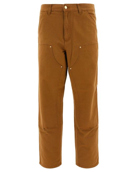 Carhartt WIP "double Knee" Trousers in Brown for Men | Lyst