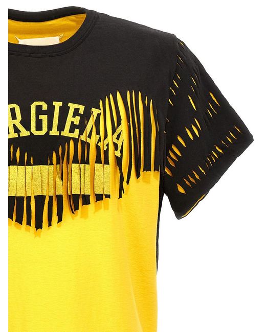 Maison Margiela Yellow Double Layer T-shirt for men