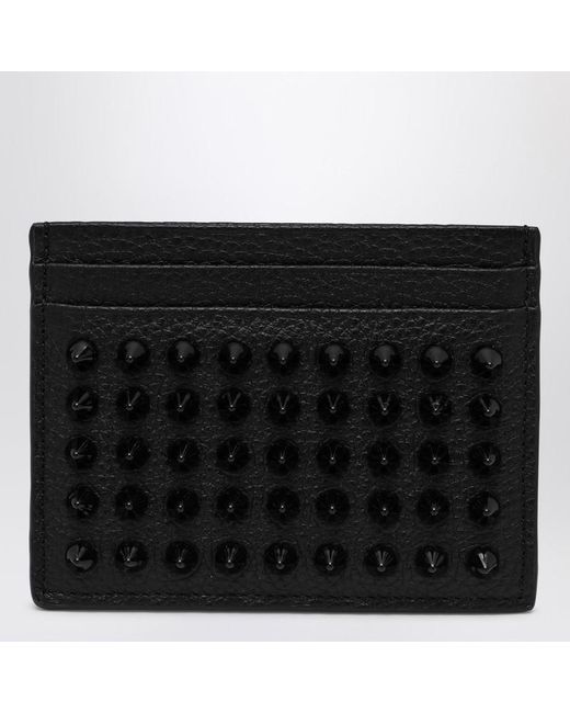 Christian Louboutin Black Kios Card Holder With Studs for men
