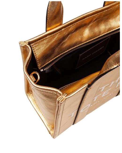 Marc Jacobs Metallic Laminated Leather Handbag