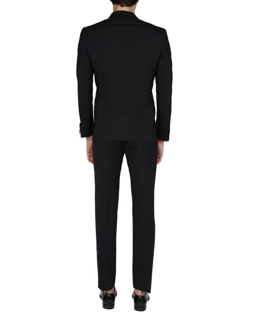 Tonello Black Wool Cloth Dress for men