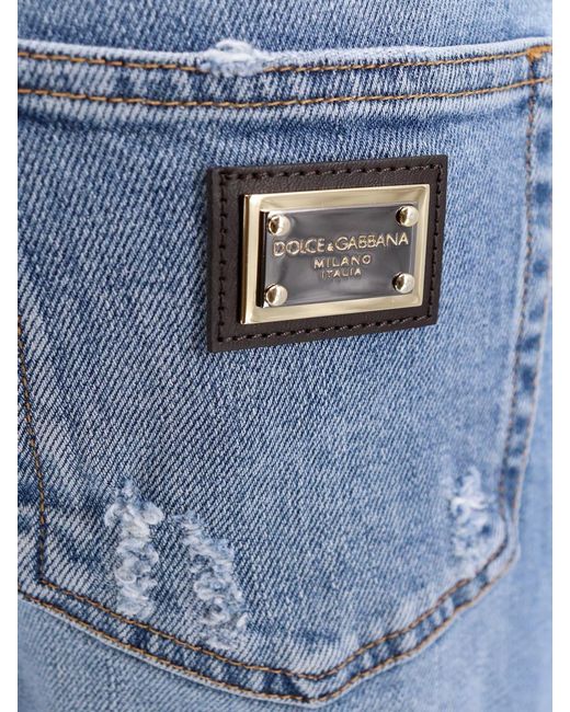 Dolce & Gabbana Blue High Waist Jeans