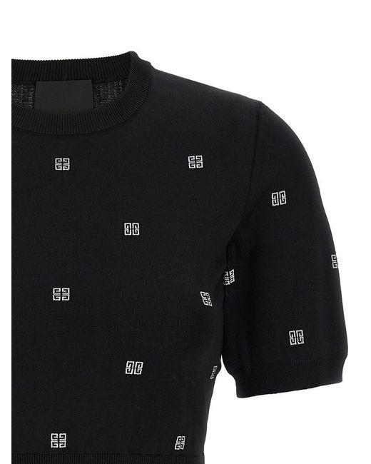 Givenchy Black All Over Logo Top