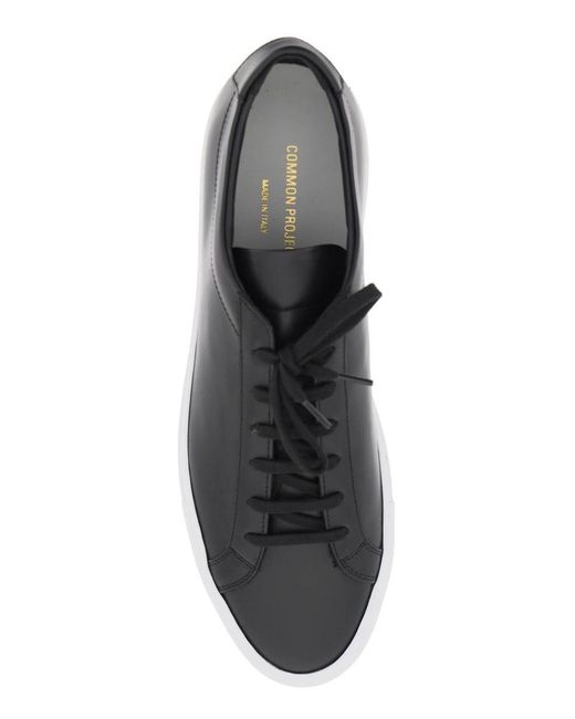 Common Projects Original Achilles Low Sneakers in Black for Men | Lyst