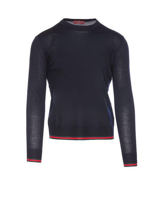 Gucci Blue Knitwear for men