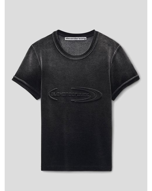 Alexander Wang Black T-Shirts And Polos