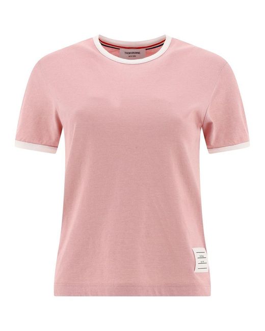 Thom Browne Pink Basic T-shirt