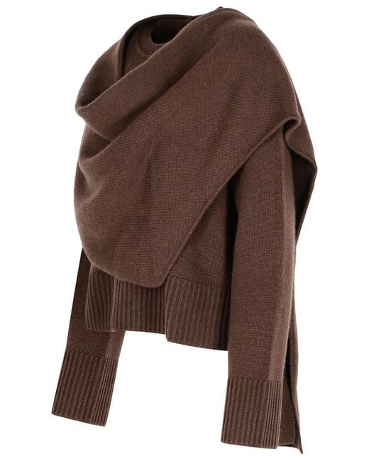 Jonathan Simkhai Brown Elson' Wool And Cashmere Sweater