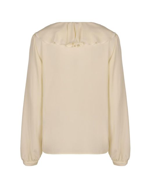 Etro Natural Printed Silk Blouse