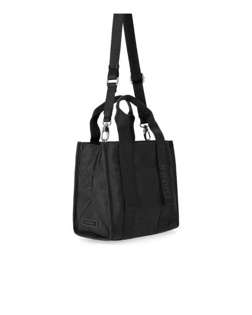 Ganni Tech Black Handbag