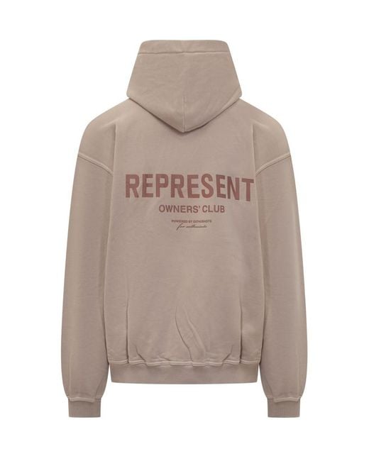 Represent Gray Hoodie With Logo for men