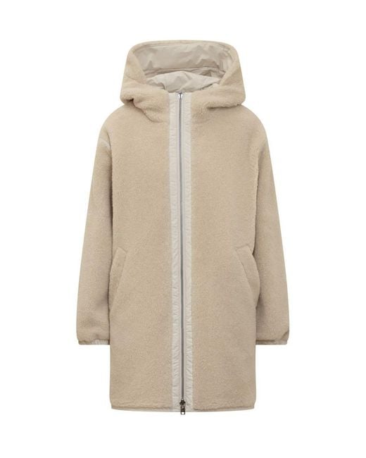 Woolrich Natural Reversible Teddy Parka