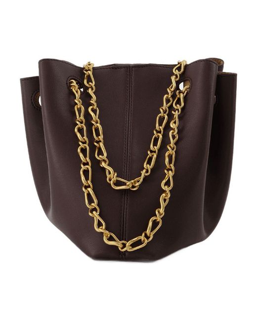 Nanushka Brown The Gather Bucket Bag
