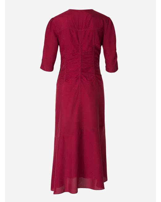 Dorothee Schumacher Red Maxi Silk Dress