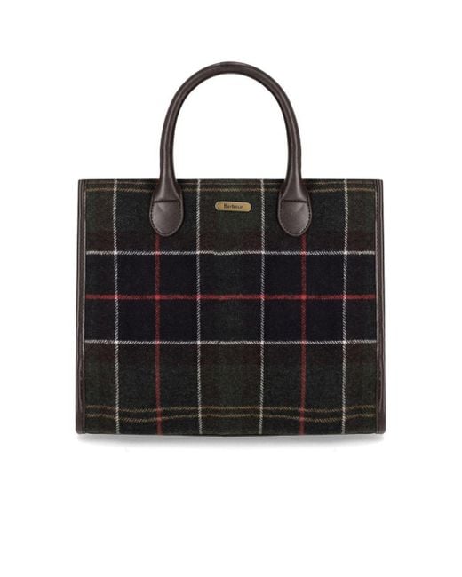 Barbour Black Barrhill Tartan Classic Handbag