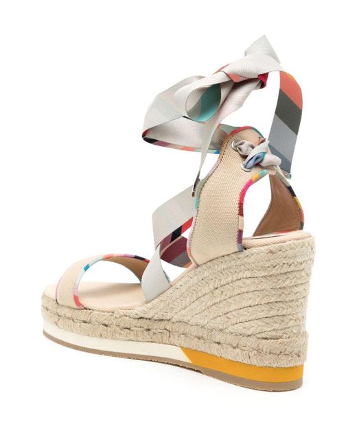 Paul Smith Natural Wedge Sandals