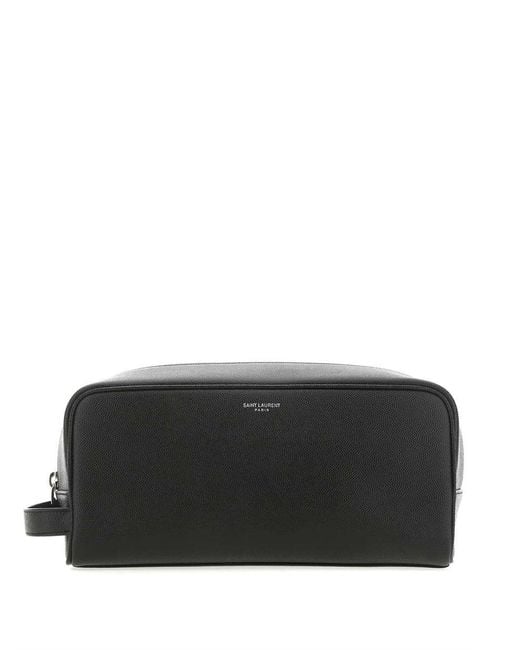 Saint Laurent Black Cosmetic Pouch for men