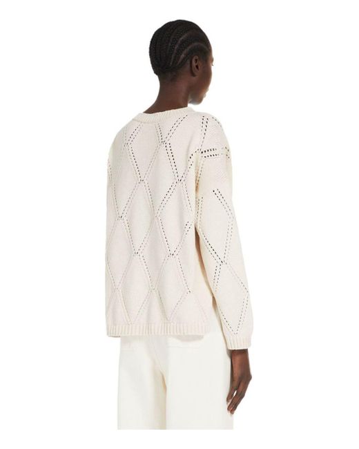 Weekend by Maxmara Natural Abbozzi Ecru Crewneck Jumper