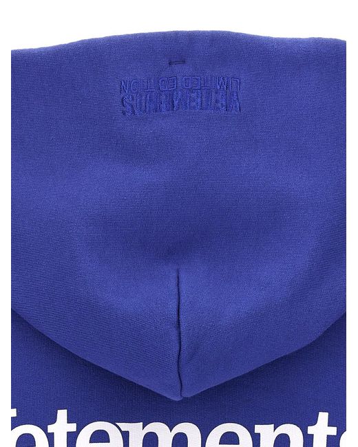 Vetements Blue Campaign Logo Sweatshirt