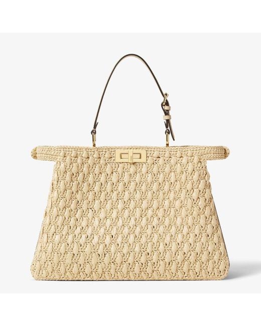 Fendi Metallic "Peekaboo Soft Large" Shoulder Bag