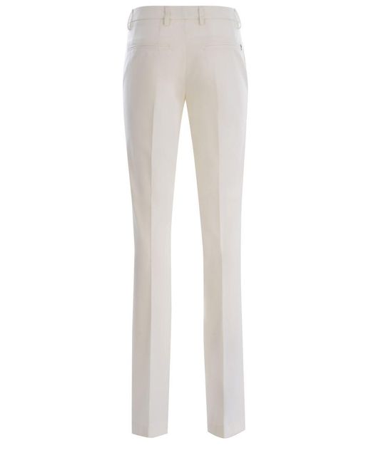 Dondup White Trousers "Lexi"