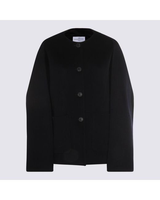 The Dynamis Studio Black Dark Wool Coat