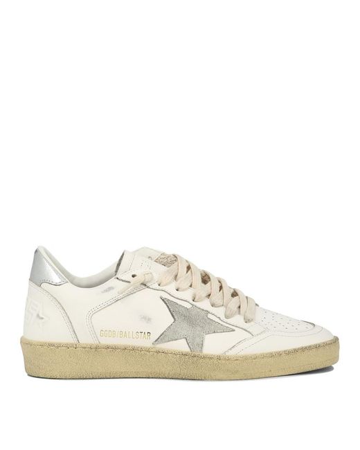 Golden Goose Deluxe Brand White "Ball Star" Sneakers