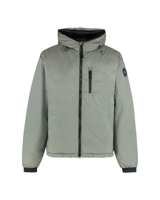 Canada Goose Gray Hooded Jacket Lodge