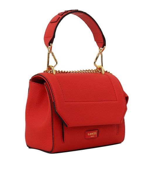 Lancel Red Hand Held Bag.