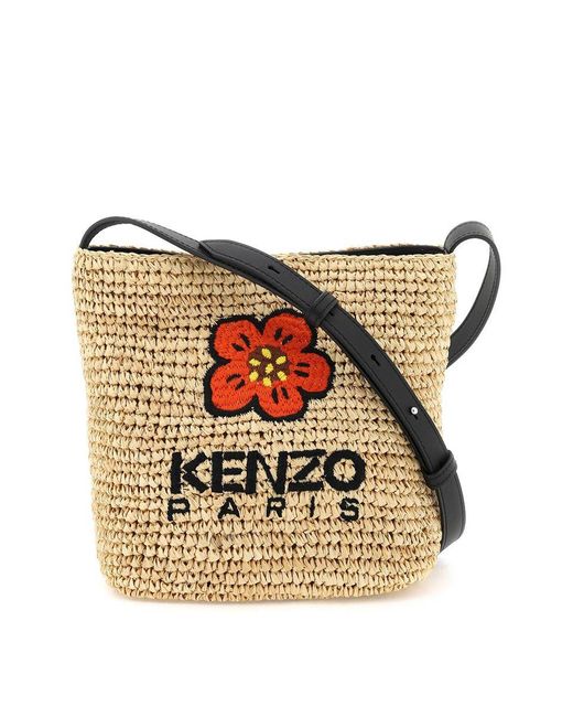 KENZO Brown 'boke Flower' Bucket Bag