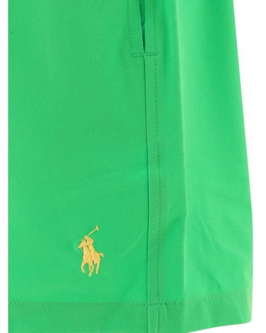 Polo Ralph Lauren Green "Pony" Swim Shorts for men