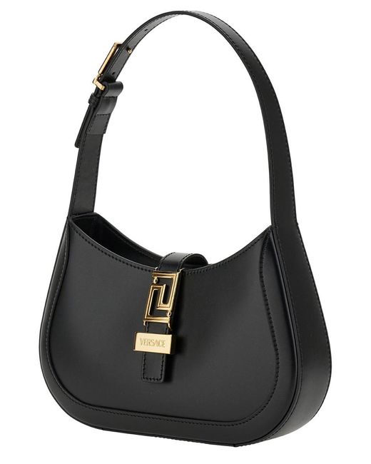 Versace Black 'Greca Goddess' Small Shoulder Bag