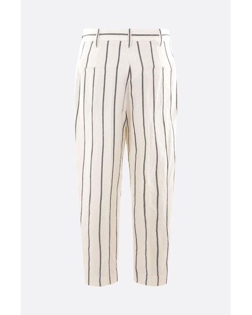Brunello Cucinelli White Trousers