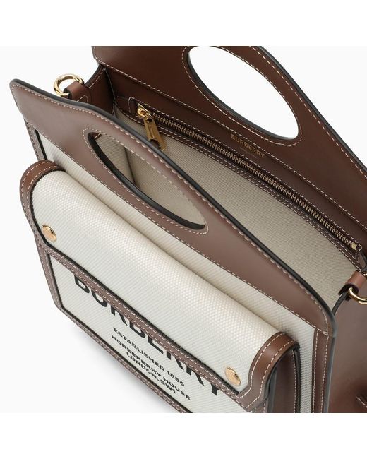 Burberry Brown Pocket Tote Bag