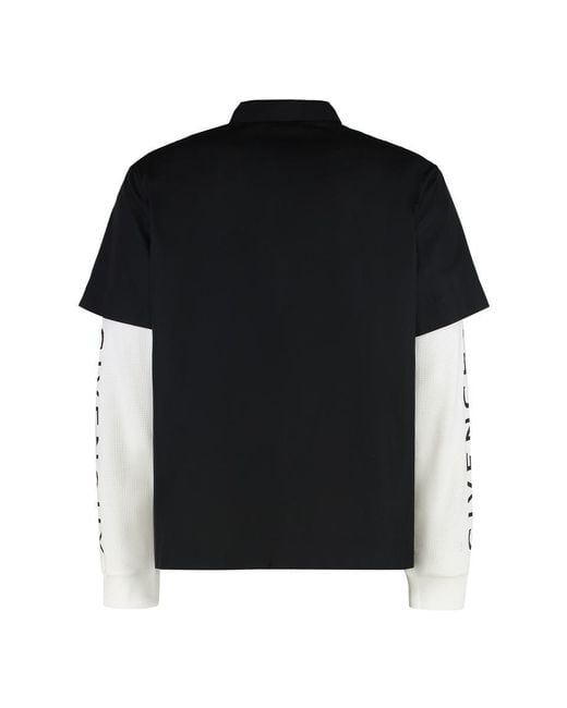 Givenchy Black Cotton Overshirt for men