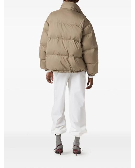 Miu Miu White Piumini Ponge'Tec Piumino
